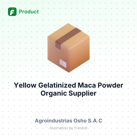 Yellow Gelatinized Maca Powder Organic – summary card, no photo uploaded yet
