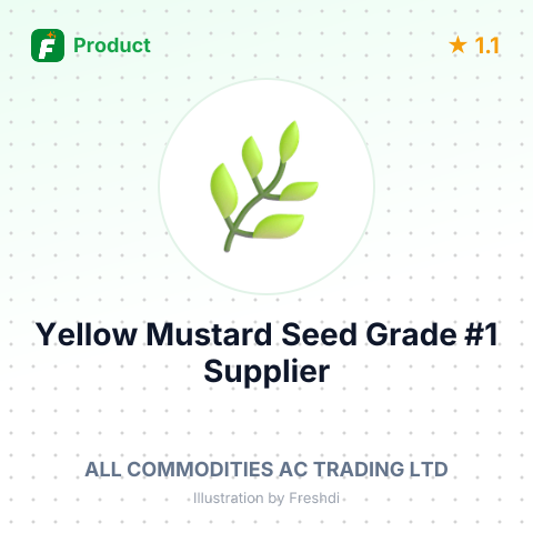 Yellow Mustard Seed Grade #1 – summary card, no photo uploaded yet