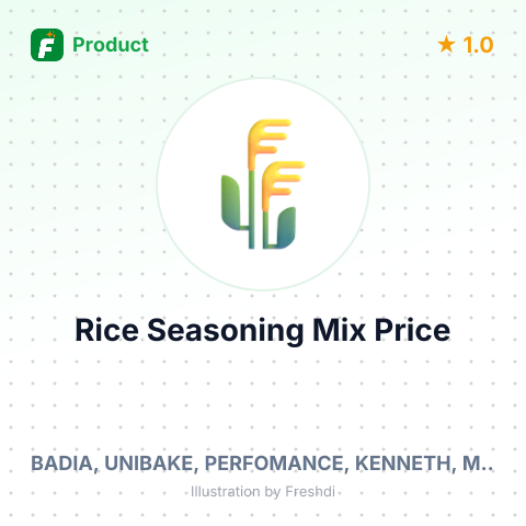 Yellow Rice Seasoning Mix – summary card, no photo uploaded yet