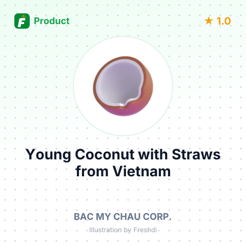 Young Coconut with Straws – summary card, no photo uploaded yet