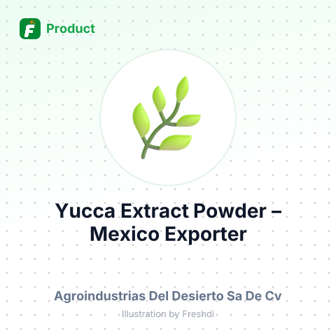Yucca Extract Powder – summary card, no photo uploaded yet