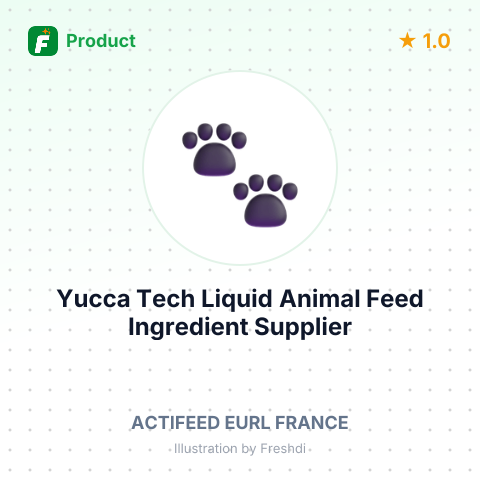 Yucca Tech Liquid Animal Feed Ingredient – summary card, no photo uploaded yet