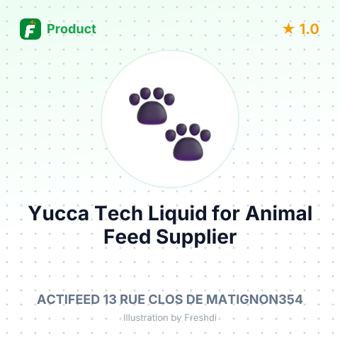Yucca Tech Liquid for Animal Feed – summary card, no photo uploaded yet