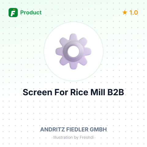 ZYL Part Screen for Rice Mill – summary card, no photo uploaded yet