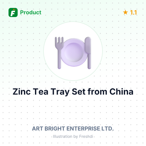 Zinc Tea Tray Set – summary card, no photo uploaded yet
