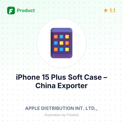 iPhone 15 Plus Soft Case – summary card, no photo uploaded yet