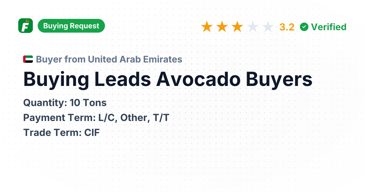 Buying Leads Avocado Buyers | Ethiopian Origin, Best Packaging, Ships ...