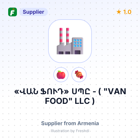 «ՎԱՆ ՖՈՒԴ» ՍՊԸ - ( "VAN FOOD" LLC ) – summary card, no photo uploaded yet