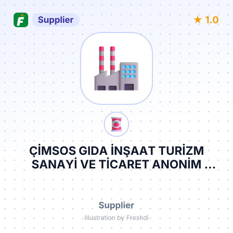 ÇİMSOS GIDA İNŞAAT TURİZM SANAYİ VE TİCARET ANONİM ŞİRKETİ – summary card, no photo uploaded yet