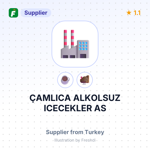 ÇAMLICA ALKOLSUZ ICECEKLER AS – summary card, no photo uploaded yet