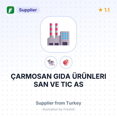 ÇARMOSAN GIDA ÜRÜNLERI SAN VE TIC AS – summary card, no photo uploaded yet