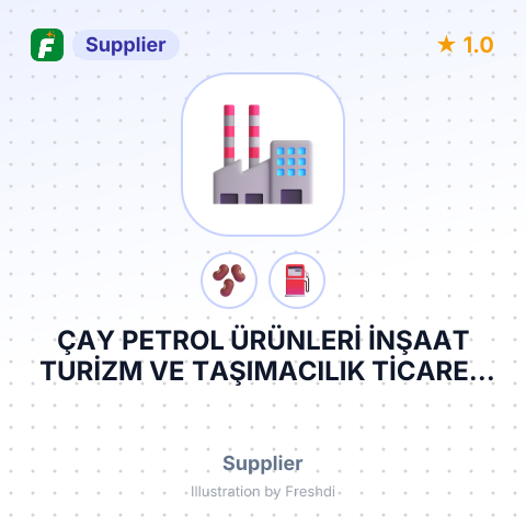 ÇAY PETROL ÜRÜNLERİ İNŞAAT TURİZM VE TAŞIMACILIK TİCARET LİMİTED ŞİRKETİ – summary card, no photo uploaded yet