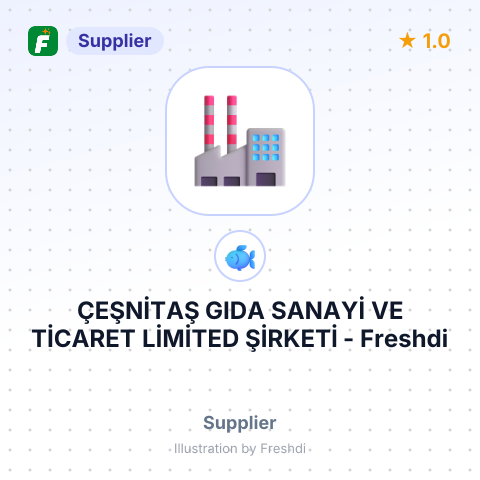 ÇEŞNİTAŞ GIDA SANAYİ VE TİCARET LİMİTED ŞİRKETİ – summary card, no photo uploaded yet