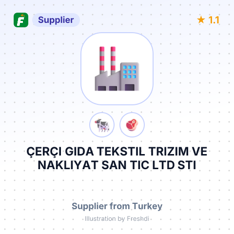 ÇERÇI GIDA TEKSTIL TRIZIM VE NAKLIYAT SAN TIC LTD STI – summary card, no photo uploaded yet