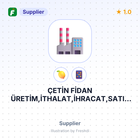 ÇETİN FİDAN ÜRETİM,İTHALAT,İHRACAT,SATIŞ SANAYİ VE TİCARET LİMİTED ŞİRKETİ – summary card, no photo uploaded yet