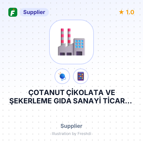 ÇOTANUT ÇİKOLATA VE ŞEKERLEME GIDA SANAYİ TİCARET LİMİTED ŞİRKETİ – summary card, no photo uploaded yet