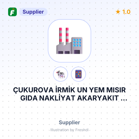 ÇUKUROVA İRMİK UN YEM MISIR GIDA NAKLİYAT AKARYAKIT SANAYİ VE TİCARET ANONİM ŞİRKETİ. – summary card, no photo uploaded yet