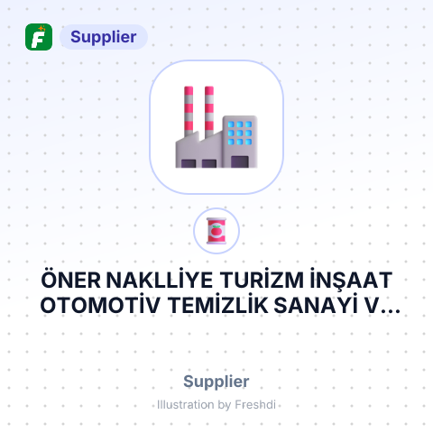 ÖNER NAKLLİYE TURİZM İNŞAAT OTOMOTİV TEMİZLİK SANAYİ VE TİCARET LİMİTED ŞİRKETİ. – summary card, no photo uploaded yet
