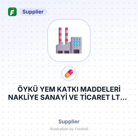 ÖYKÜ YEM KATKI MADDELERİ NAKLİYE SANAYİ VE TİCARET LTD – summary card, no photo uploaded yet