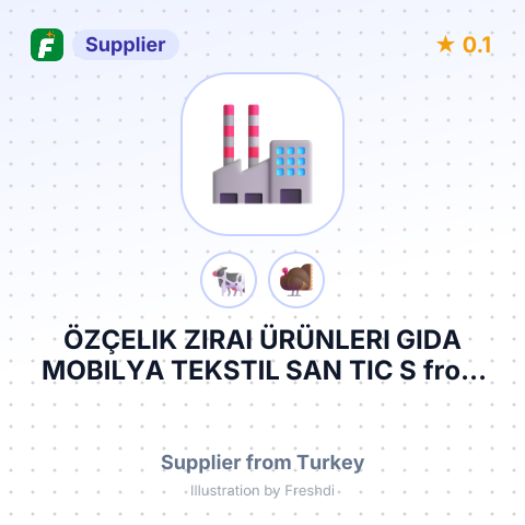 ÖZÇELIK ZIRAI ÜRÜNLERI GIDA MOBILYA TEKSTIL SAN TIC S – summary card, no photo uploaded yet