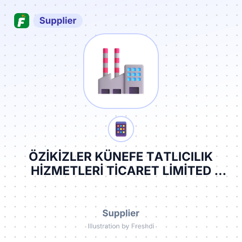 ÖZİKİZLER KÜNEFE TATLICILIK HİZMETLERİ TİCARET LİMİTED ŞİRKETİ – summary card, no photo uploaded yet