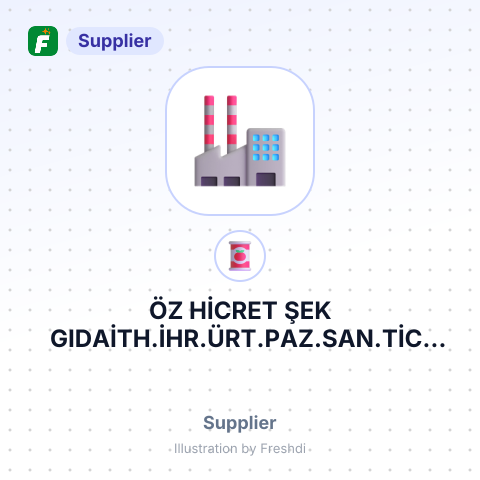 ÖZ HİCRET ŞEK GIDAİTH.İHR.ÜRT.PAZ.SAN.TİC. LTD – summary card, no photo uploaded yet