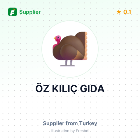 ÖZ KILIÇ GIDA – summary card, no photo uploaded yet