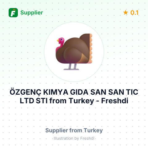 ÖZGENÇ KIMYA GIDA SAN SAN TIC LTD STI – summary card, no photo uploaded yet