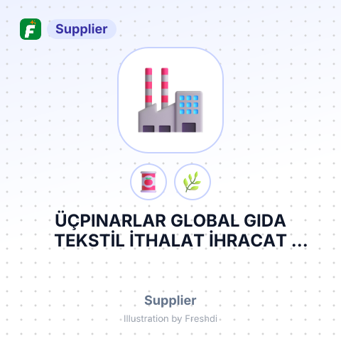 ÜÇPINARLAR GLOBAL GIDA TEKSTİL İTHALAT İHRACAT SANAYİ VE TİCARET LİMİTED ŞİRKETİ – summary card, no photo uploaded yet