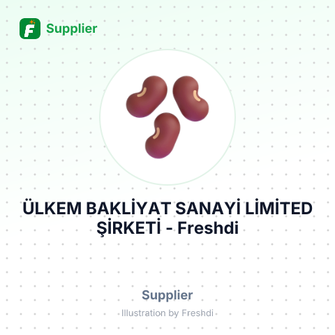 ÜLKEM BAKLİYAT SANAYİ LİMİTED ŞİRKETİ – summary card, no photo uploaded yet
