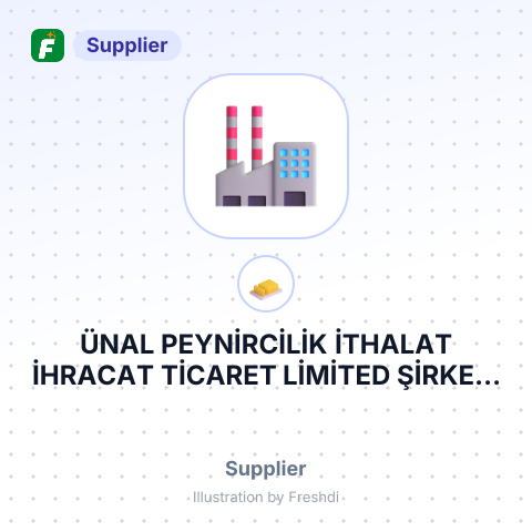 ÜNAL PEYNİRCİLİK İTHALAT İHRACAT TİCARET LİMİTED ŞİRKETİ – summary card, no photo uploaded yet