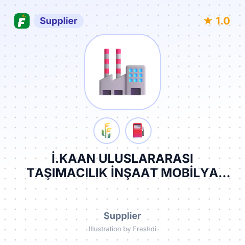 İ.KAAN ULUSLARARASI TAŞIMACILIK İNŞAAT MOBİLYA TEKSTİL GIDA PETROL TİCARET VE SANAYİ LİMİTED ŞİRKETİ. – summary card, no photo uploaded yet