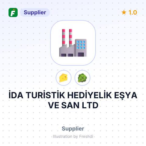 İDA TURİSTİK HEDİYELİK EŞYA VE SAN LTD – summary card, no photo uploaded yet