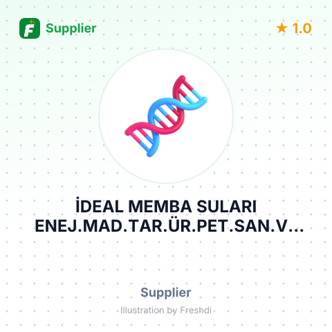 İDEAL MEMBA SULARI ENEJ.MAD.TAR.ÜR.PET.SAN.VE TİC.A.Ş. – summary card, no photo uploaded yet