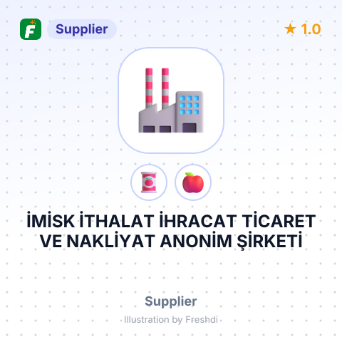 İMİSK İTHALAT İHRACAT TİCARET VE NAKLİYAT ANONİM ŞİRKETİ – summary card, no photo uploaded yet