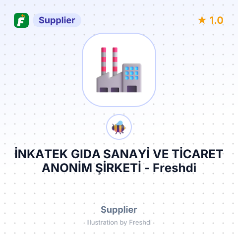 İNKATEK GIDA SANAYİ VE TİCARET ANONİM ŞİRKETİ – summary card, no photo uploaded yet