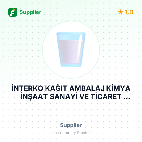 İNTERKO KAĞIT AMBALAJ KİMYA İNŞAAT SANAYİ VE TİCARET İTHALAT İHRACAT LİMİTED ŞİRKETİ – summary card, no photo uploaded yet