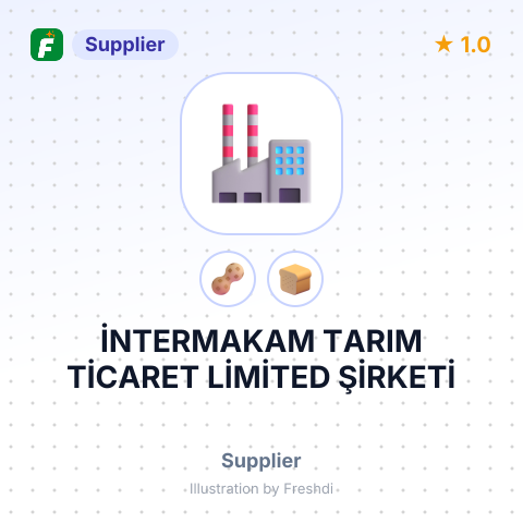 İNTERMAKAM TARIM TİCARET LİMİTED ŞİRKETİ – summary card, no photo uploaded yet