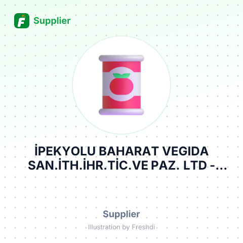 İPEKYOLU BAHARAT VEGIDA SAN.İTH.İHR.TİC.VE PAZ. LTD – summary card, no photo uploaded yet