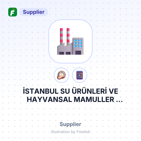 İSTANBUL SU ÜRÜNLERİ VE HAYVANSAL MAMULLER İHRACATÇILAR BİRLİĞİ – summary card, no photo uploaded yet