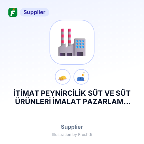 İTİMAT PEYNİRCİLİK SÜT VE SÜT ÜRÜNLERİ İMALAT PAZARLAMA SANAYİ TİCARET ANONİM ŞİRKETİ – summary card, no photo uploaded yet