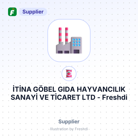 İTİNA GÖBEL GIDA HAYVANCILIK SANAYİ VE TİCARET LTD – summary card, no photo uploaded yet