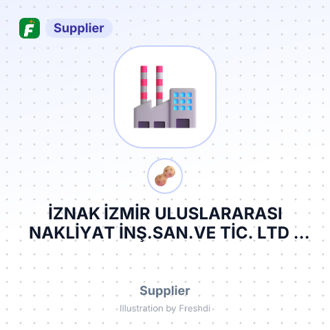 İZNAK İZMİR ULUSLARARASI NAKLİYAT İNŞ.SAN.VE TİC. LTD – summary card, no photo uploaded yet