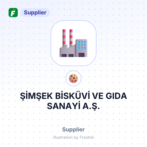 ŞİMŞEK BİSKÜVİ VE GIDA SANAYİ A.Ş. – summary card, no photo uploaded yet