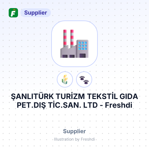 ŞANLITÜRK TURİZM TEKSTİL GIDA PET.DIŞ TİC.SAN. LTD – summary card, no photo uploaded yet