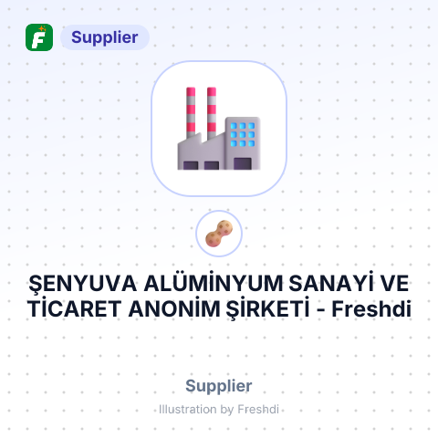 ŞENYUVA ALÜMİNYUM SANAYİ VE TİCARET ANONİM ŞİRKETİ – summary card, no photo uploaded yet