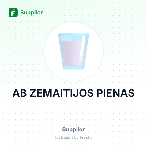 АВ ZEMAITIJOS PIENAS – summary card, no photo uploaded yet