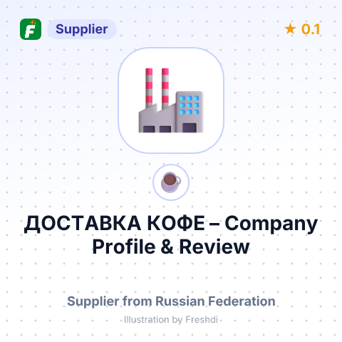 ДОСТАВКА КОФЕ – summary card, no photo uploaded yet