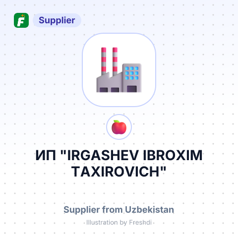 ИП "IRGASHEV IBROXIM TAXIROVICH" – summary card, no photo uploaded yet