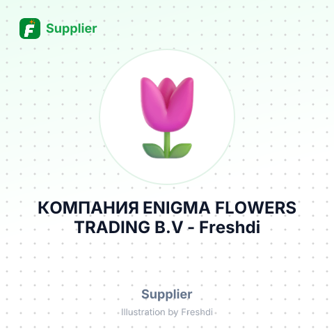 КОМПАНИЯ ENIGMA FLOWERS TRADING B.V – summary card, no photo uploaded yet
